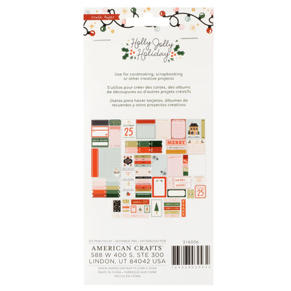 Crate Paper Holly Jolly Holiday  Ephemera-Journaling