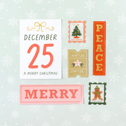 Crate Paper Holly Jolly Holiday  Ephemera-Journaling