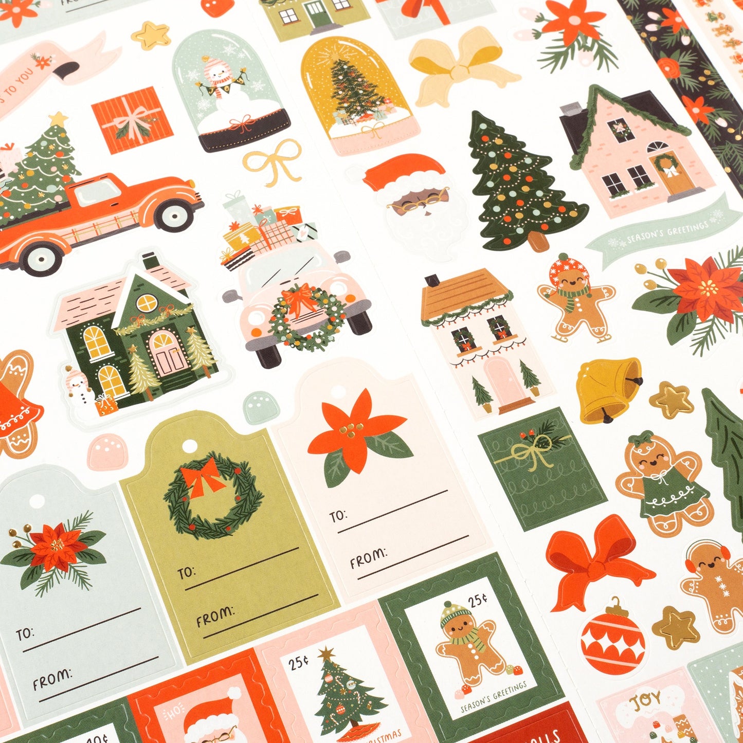 Crate Paper Holly Jolly Holiday Stickers