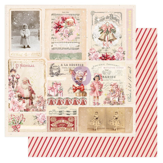 Prima Marketing 25 & Peppermint By Frank Garcia Double-Sided Cardstock 12"X12"-Happiest Holiday