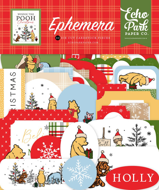 Echo Park Winnie the Pooh Christmas Cardstock Ephemera-Icons