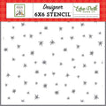 Winnie the Pooh Christmas Stencil 6x6-Spending Time With You Stars