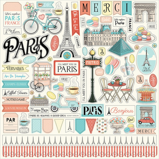 Carta Bella Paris Cardstock Stickers