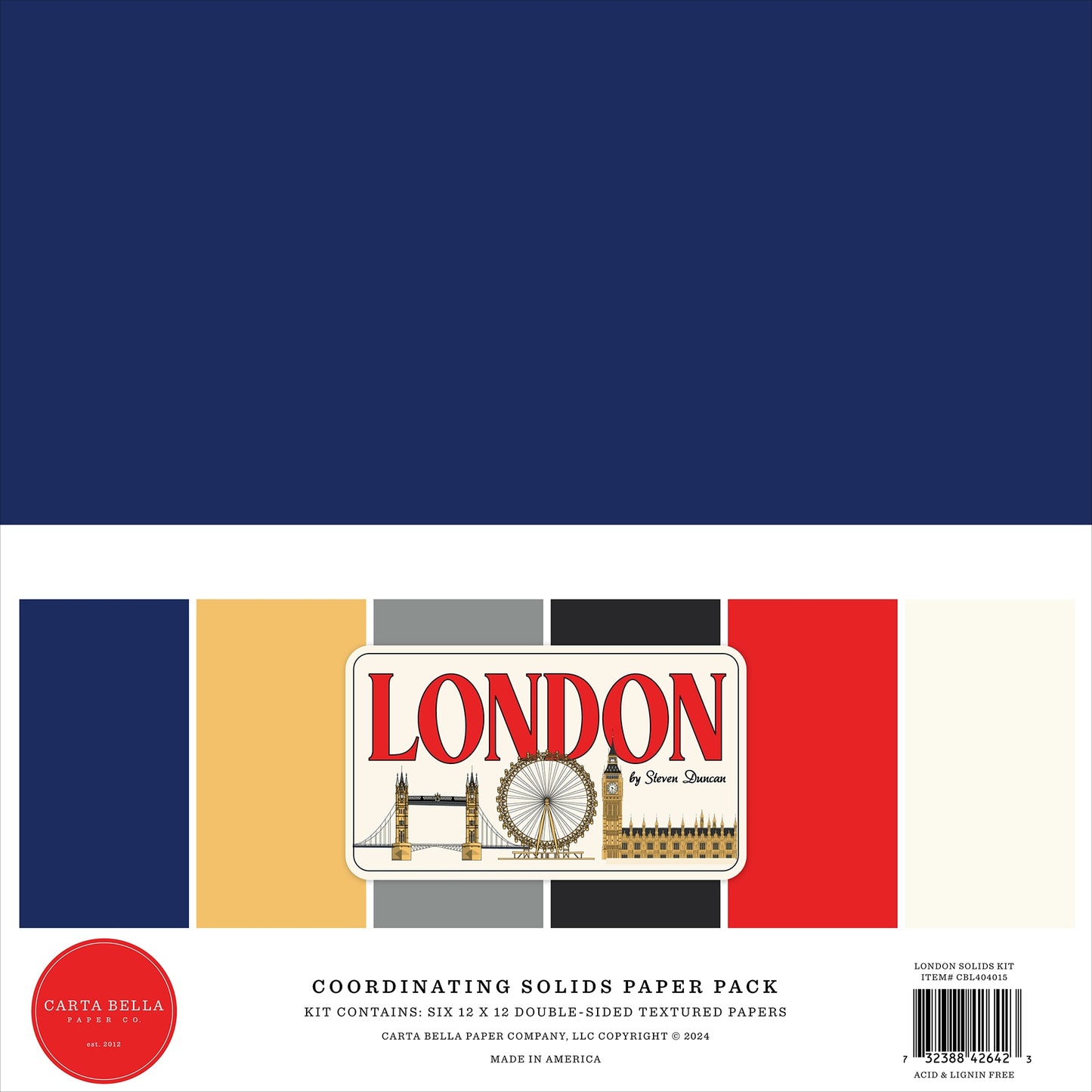 Carta Bella London Solids Collection Kit