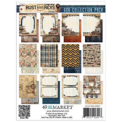 49 And Market Rust And Revs Collection Pack 6"X8