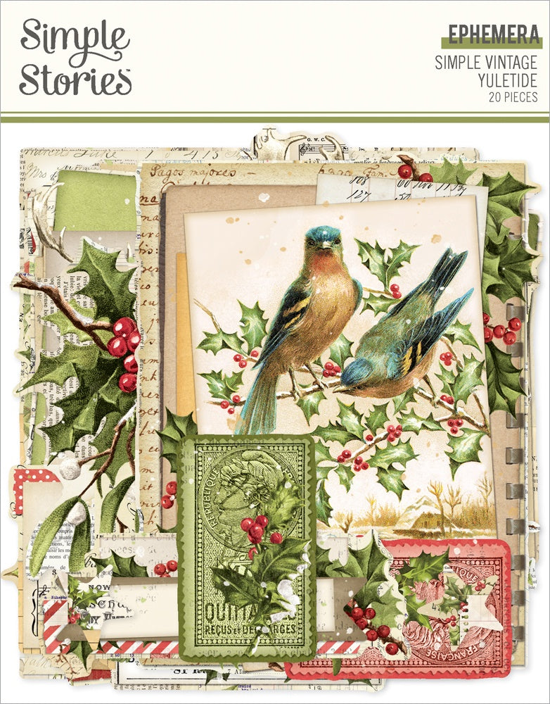 Simple Stories Simple Vintage Yuletide Ephemera-20/Pkg