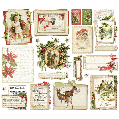 Simple Stories Simple Vintage Yuletide Ephemera-20/Pkg