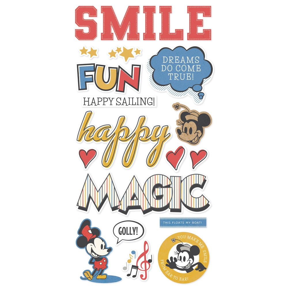 Simple Stories Say Cheese Classic Mouse Foam Stickers