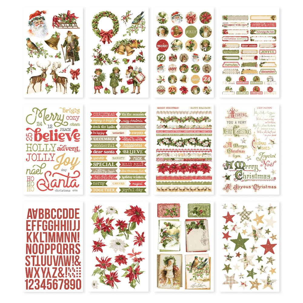 Simple Stories Simple Vintage Yuletide Sticker Book