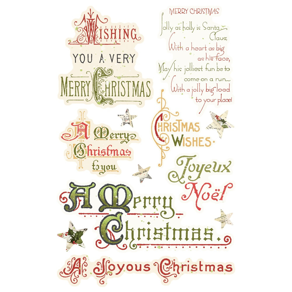 Simple Vintage Yuletide Sticker Book