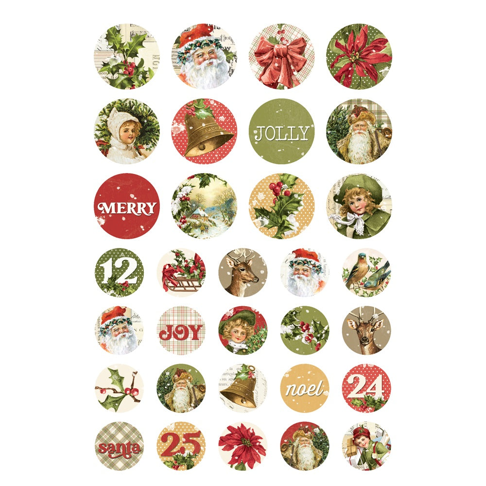 Simple Stories Simple Vintage Yuletide Sticker Book
