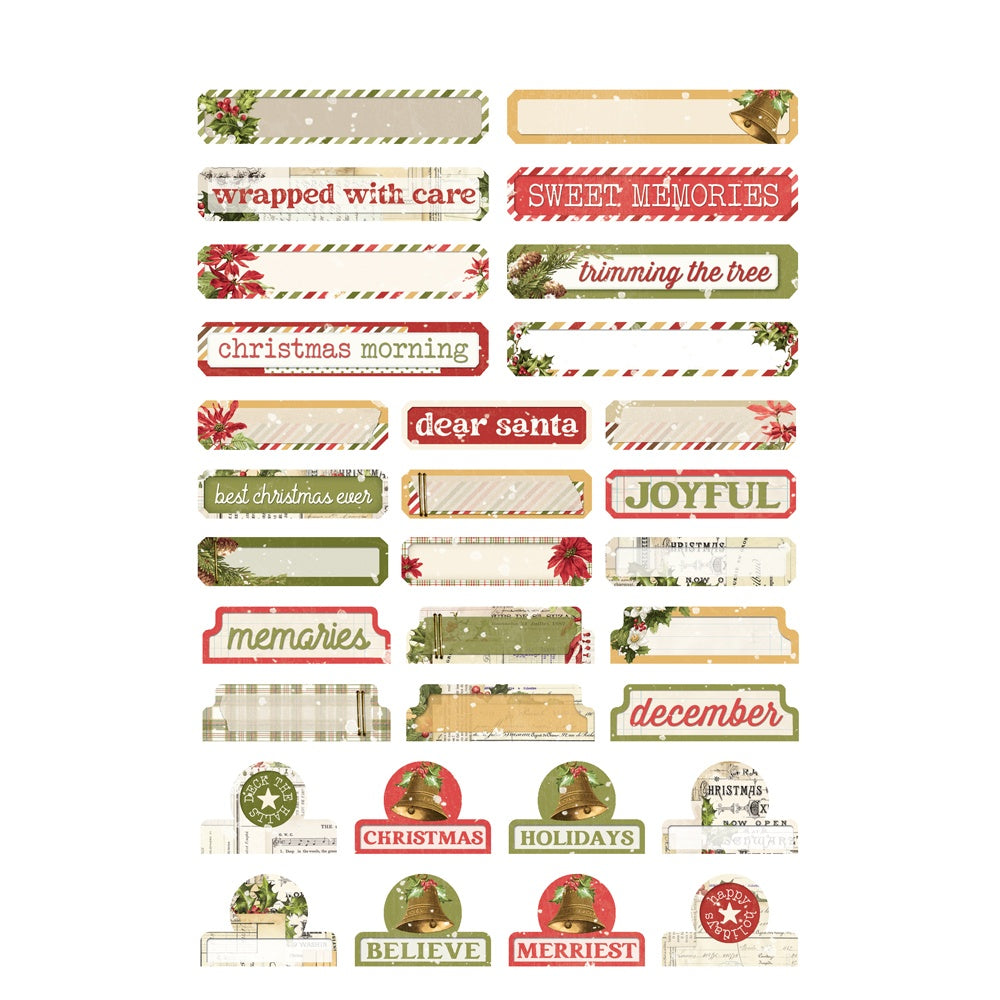 Simple Vintage Yuletide Sticker Book