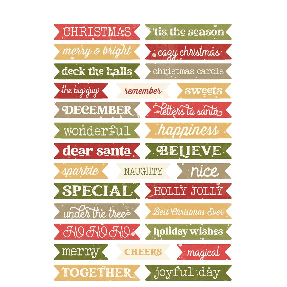Simple Vintage Yuletide Sticker Book