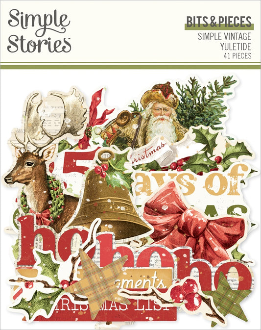 Simple Stories Simple Vintage Yuletide Bits & Pieces Die-Cuts-Icons