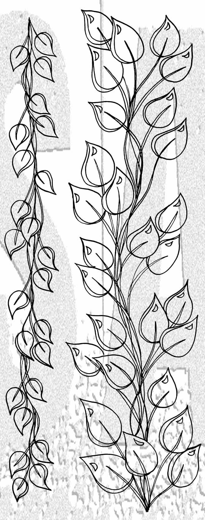 Dyan Reaveley's Dylusions Cling Stamp Collections-The Longer The Leaf