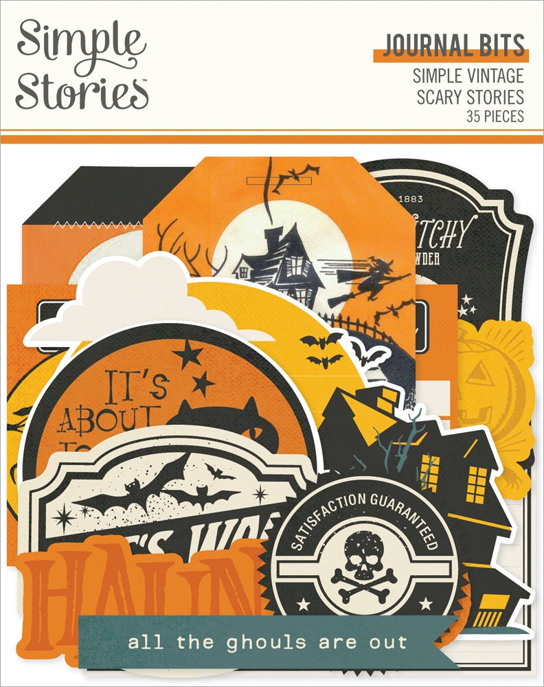 Simple Stories Simple Vintage Scary Stories Bits & Pieces-Journal