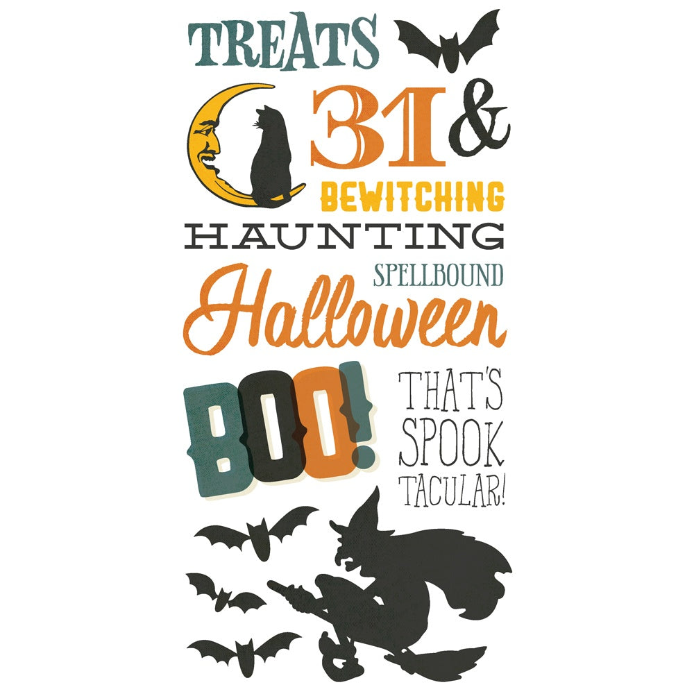 Simple Vintage Scary Stories Stickers-Foam