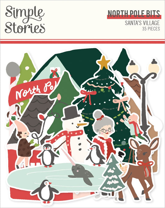 Simple Stories Santa's Village Bits & Pieces-North Pole