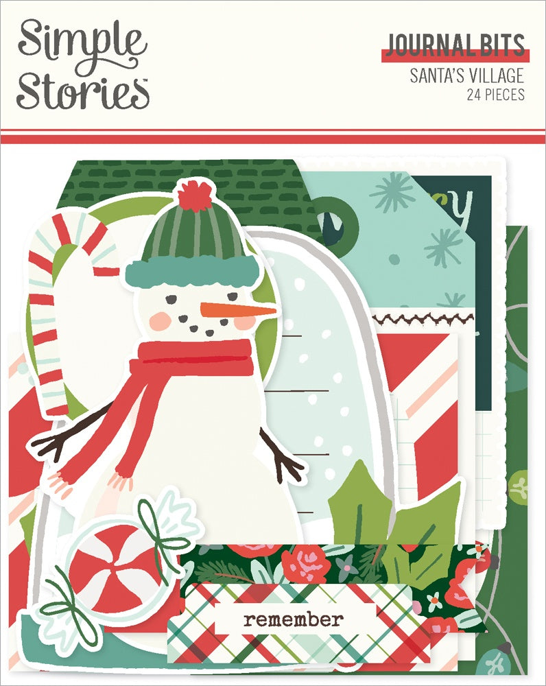 Simple Stories Santa's Village Bits & Pieces-Journal