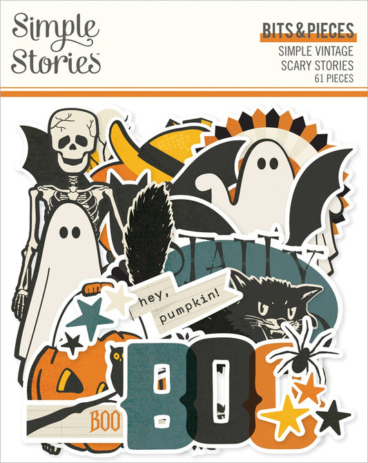 Simple Stories Simple Vintage Scary Stories Bits & Pieces-Icons