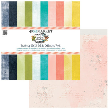 49 And Market Birdsong Collection Pack 12"X12"- Solids