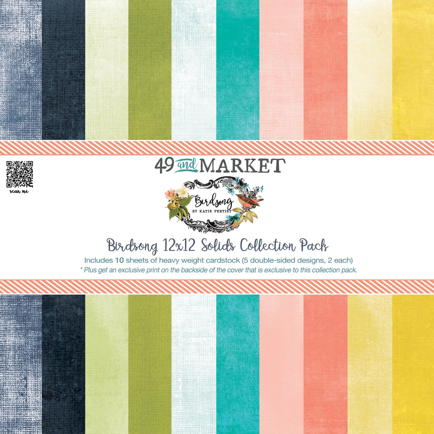 49 And Market Birdsong Collection Pack 12"X12"- Solids