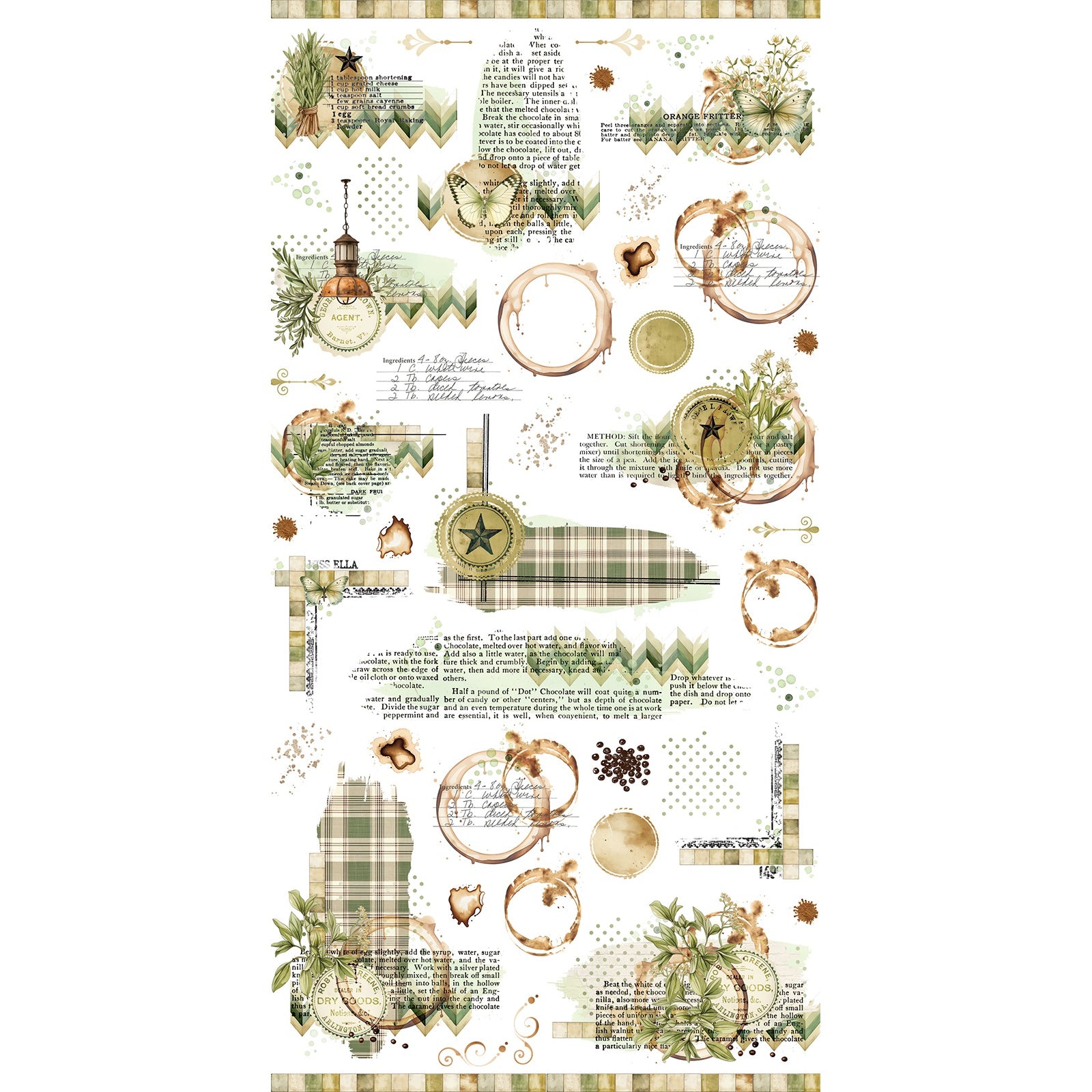 49 And Market Cottagecore Rub-On Transfer Set