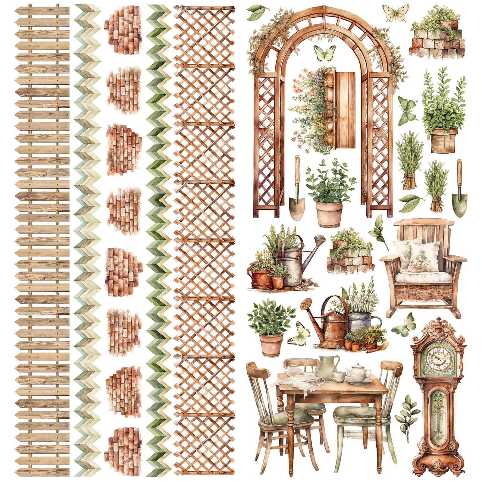 49 And Market Cottagecore Laser Cut Outs-Elements
