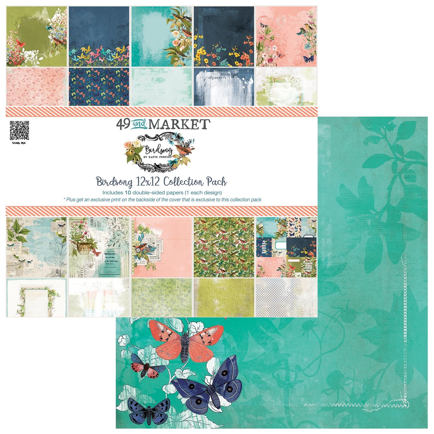 49 And Market Birdsong Collection Pack 12"X12"