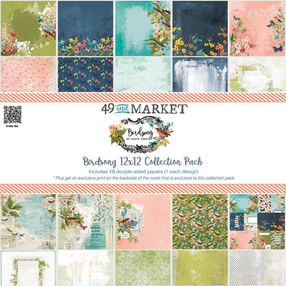 49 And Market Birdsong Collection Pack 12"X12"