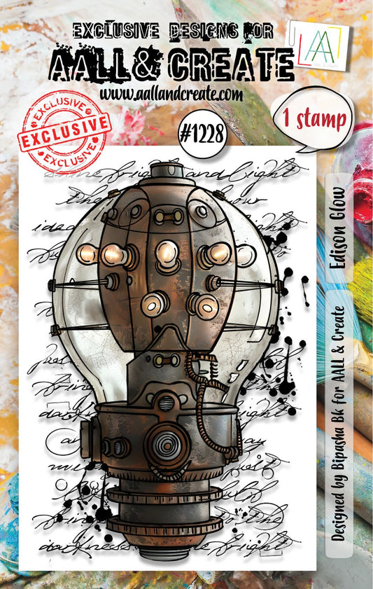 AALL And Create A7 Photopolymer Clear Stamp Set-Edison Glow