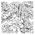 Stampendous Cling Rubber Stamp - Floral Garden
