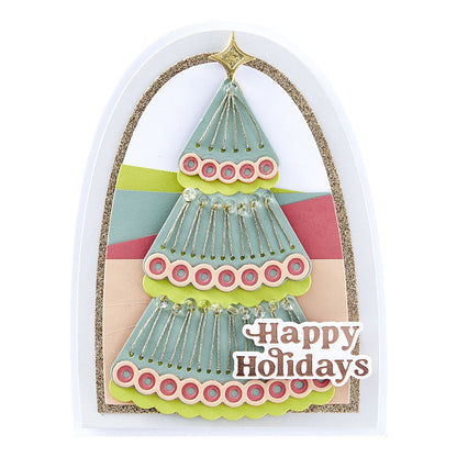 Spellbinders Etched Dies From Stitched Bright-Stitched Holiday Tree