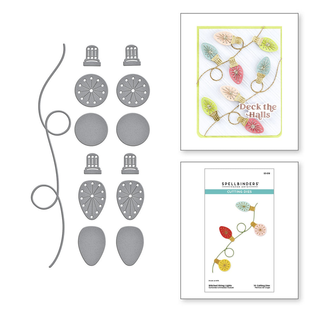 Spellbinders Etched Dies From Stitched Bright-Stitched String Lights