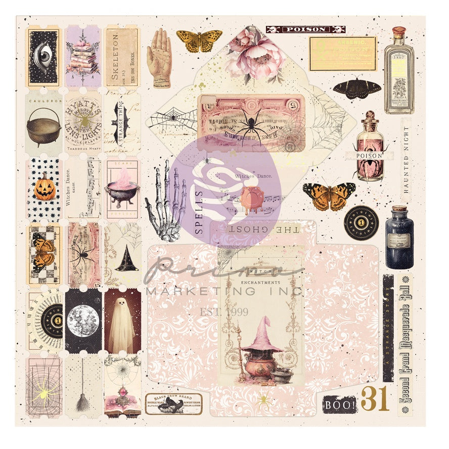 Prima Magic Spell by Frank Garcia Double-Sided Cardstock 12X12 -Found Objects