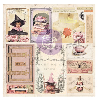 Prima Magic Spell by Frank Garcia Double-Sided Cardstock 12X12 -Strange Things