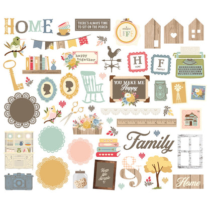 Simple Stories Front Porch Bits & Pieces-Icons