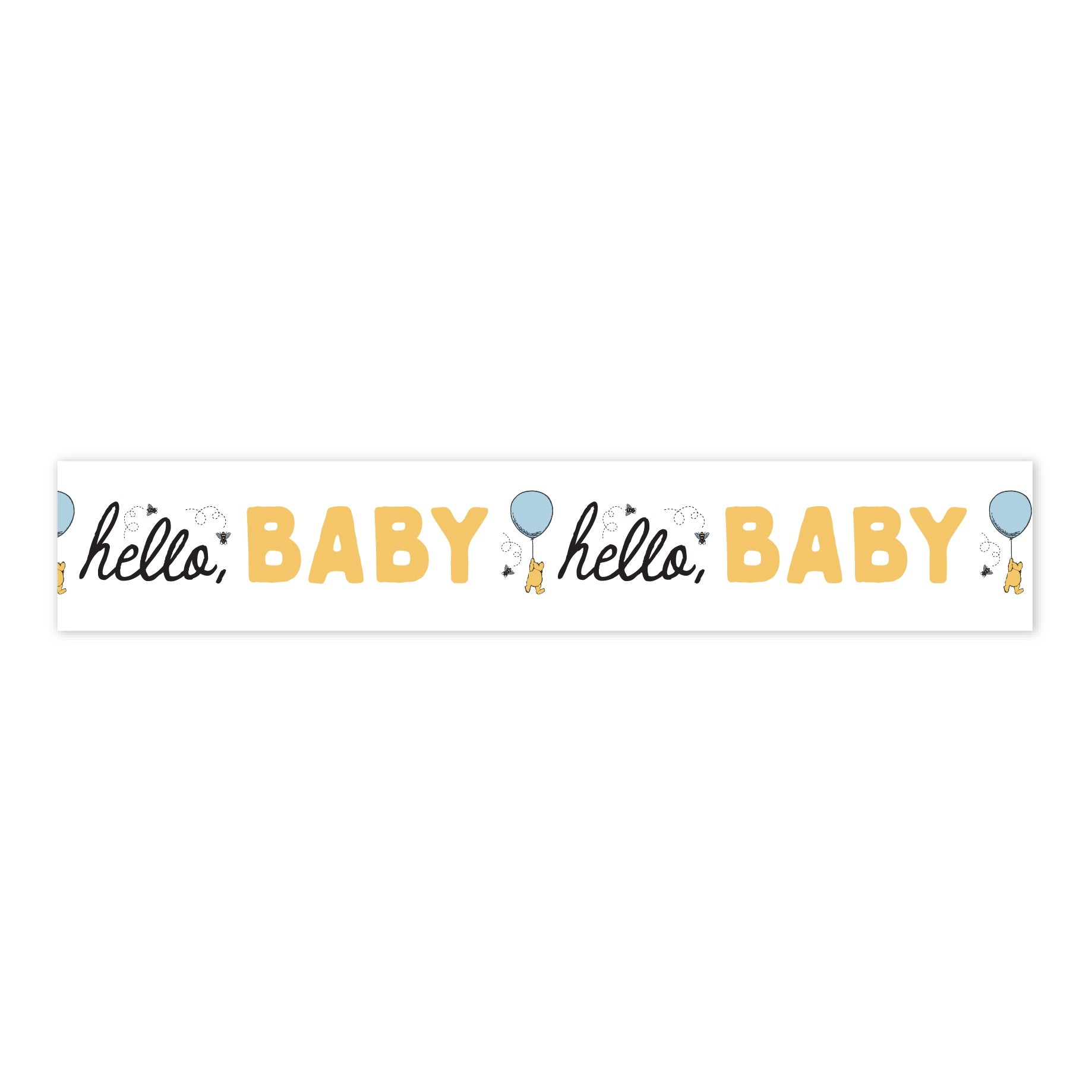 Echo Park Winnie The Pooh Baby Washi Tape 30'-Hello Baby Balloon