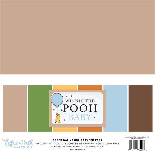 Echo Park Winnie The Pooh Baby Solids Collection Kit