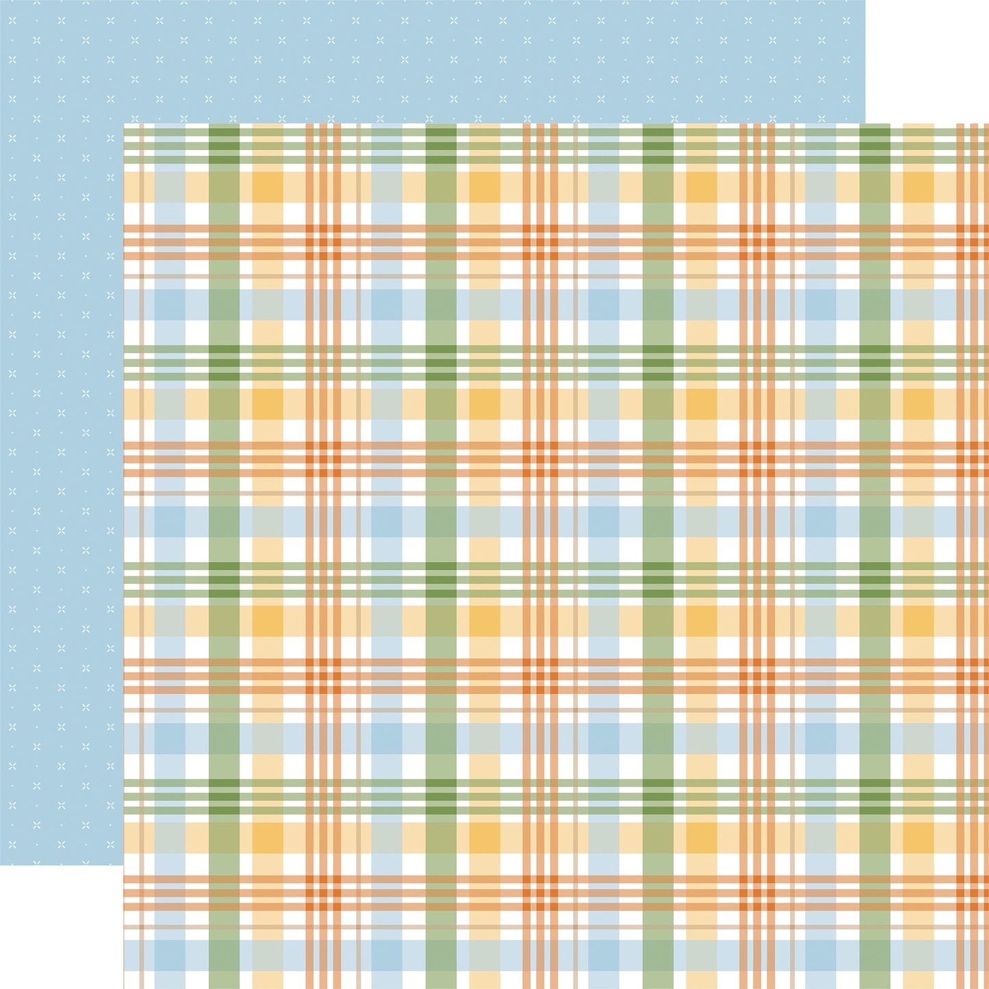 Echo Park Winnie The Pooh Baby  Paper-Peek A Boo Plaid