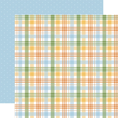 Echo Park Winnie The Pooh Baby  Paper-Peek A Boo Plaid