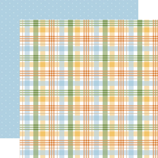 Echo Park Winnie The Pooh Baby  Paper-Peek A Boo Plaid