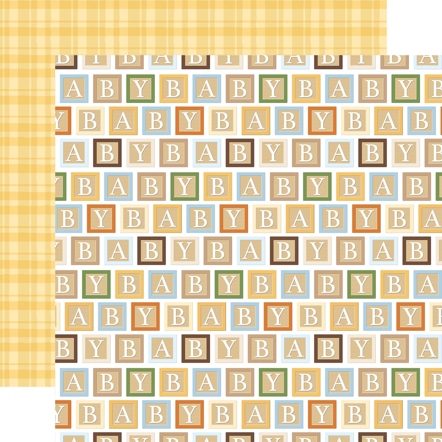 Echo Park Winnie The Pooh Baby Paper-Baby Blocks