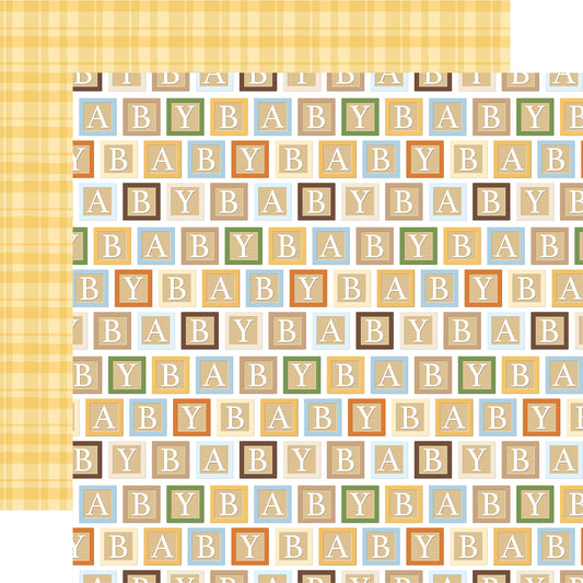 Echo Park Winnie The Pooh Baby Paper-Baby Blocks