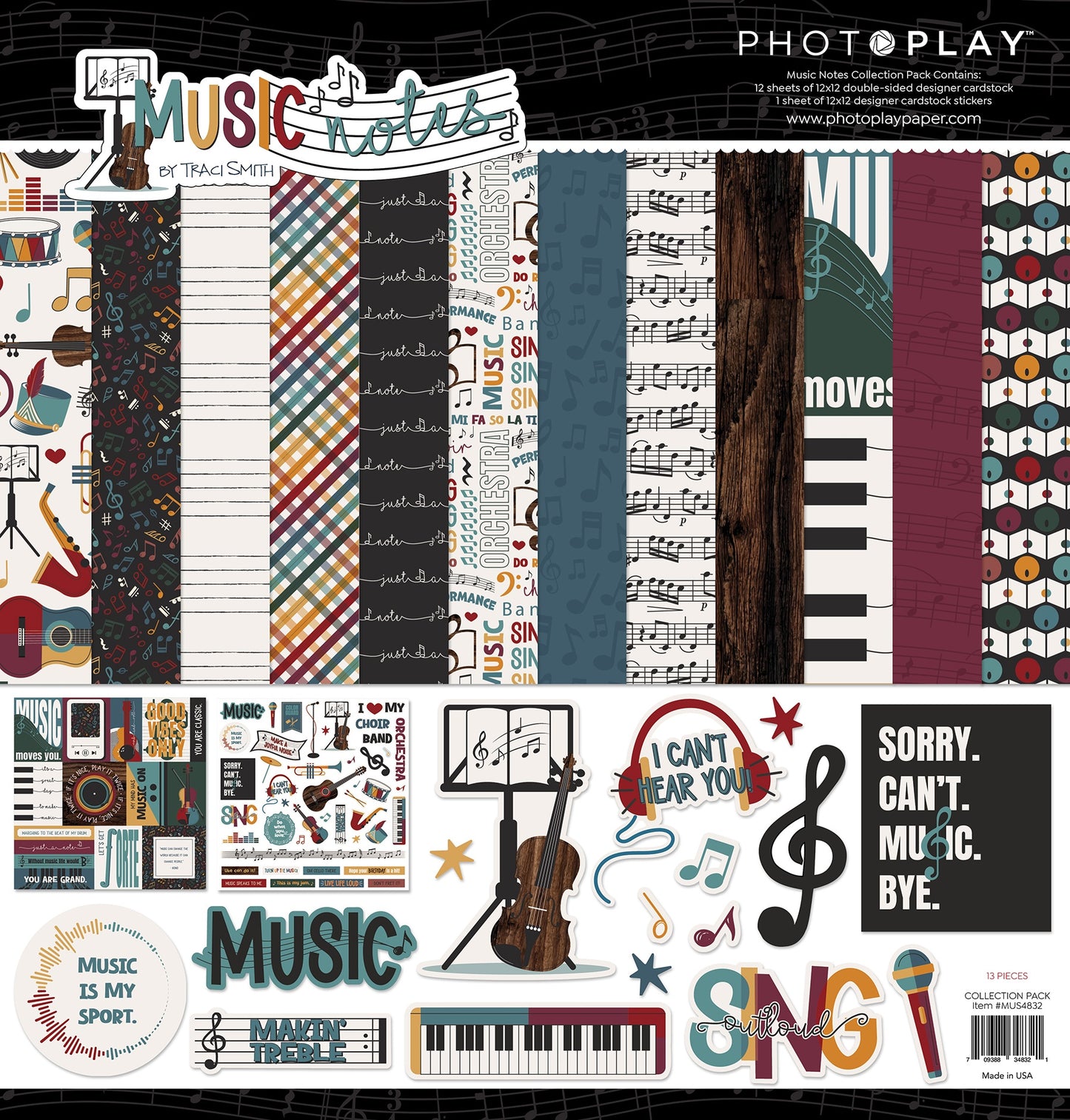 PhotoPlay Music Notes Collection Pack