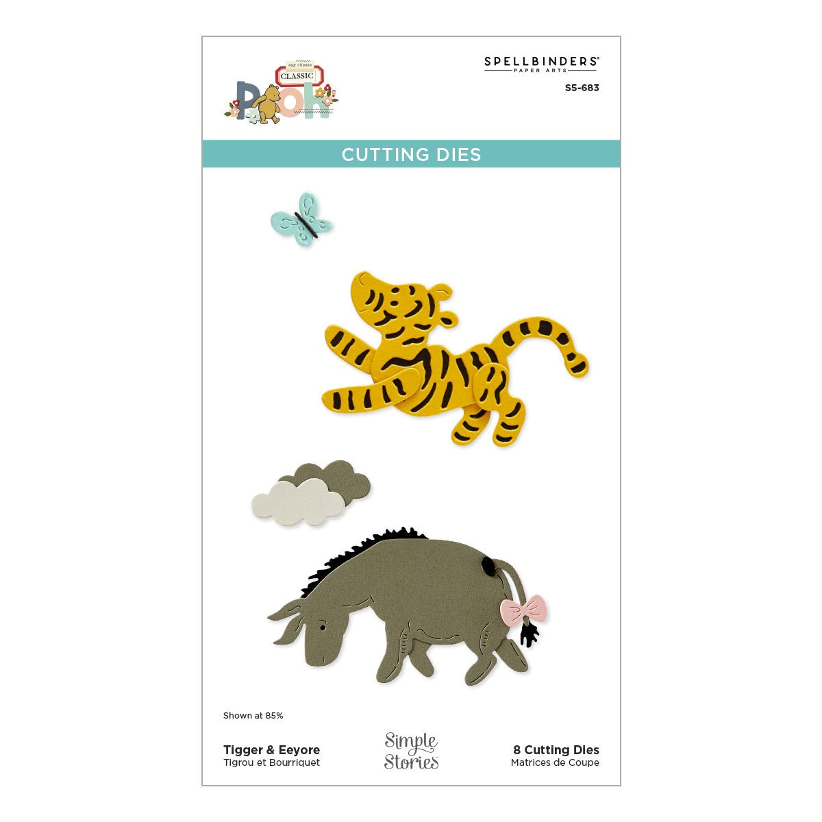 Spellbinders - Tigger & Eeyore Etched Dies from the Say Cheese Classic Pooh Collection in Collaborat Spellbinders - Tigger & Eeyore Etched Dies from the Say Cheese Classic Pooh Collection in Collaborat