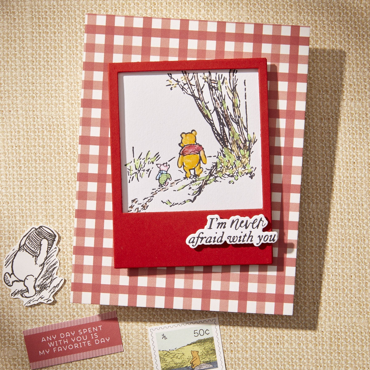 Spellbinders Etched Dies Say Cheese Classic Pooh Collection -Memory Frames