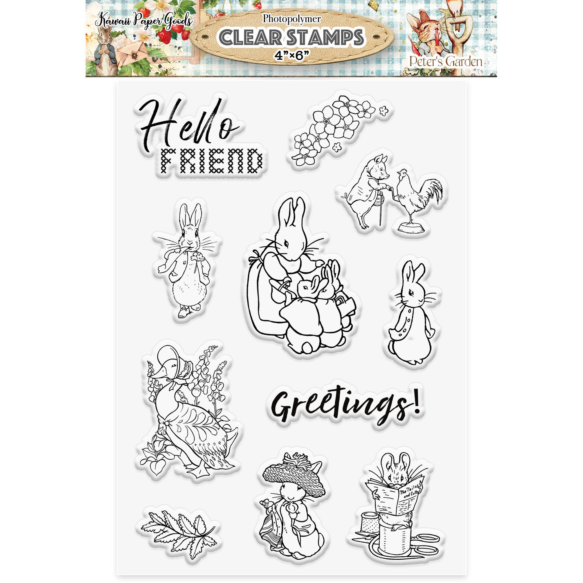 Memory Place Peter's Garden Photopolymer Clear Stamps