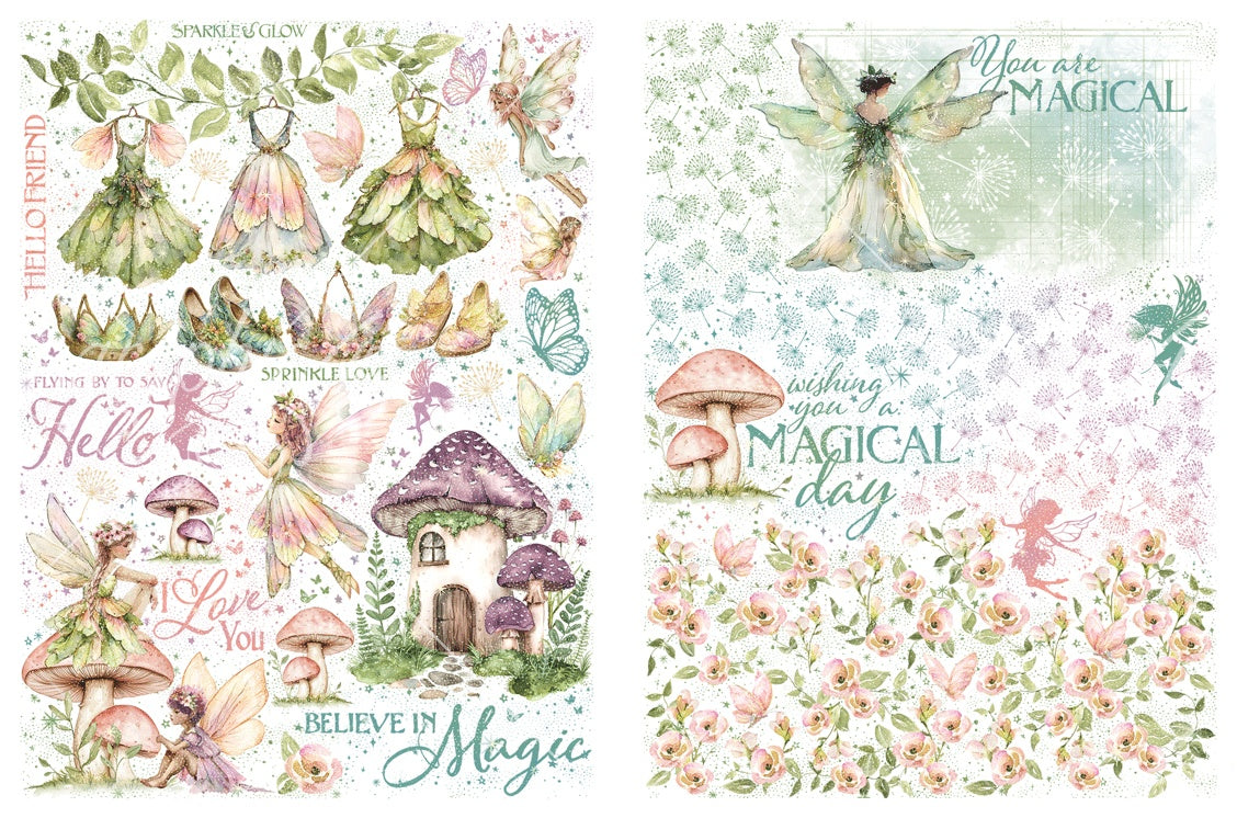 Graphic 45 Fairy Boutique Rub-On Transfers