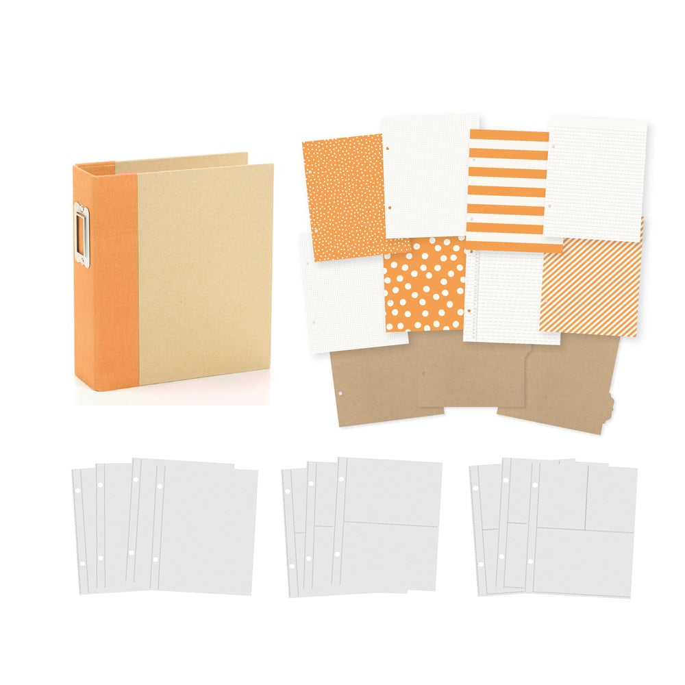 Simple Stories Sn@p! Binder 6X8 - Orange - Limited Edition